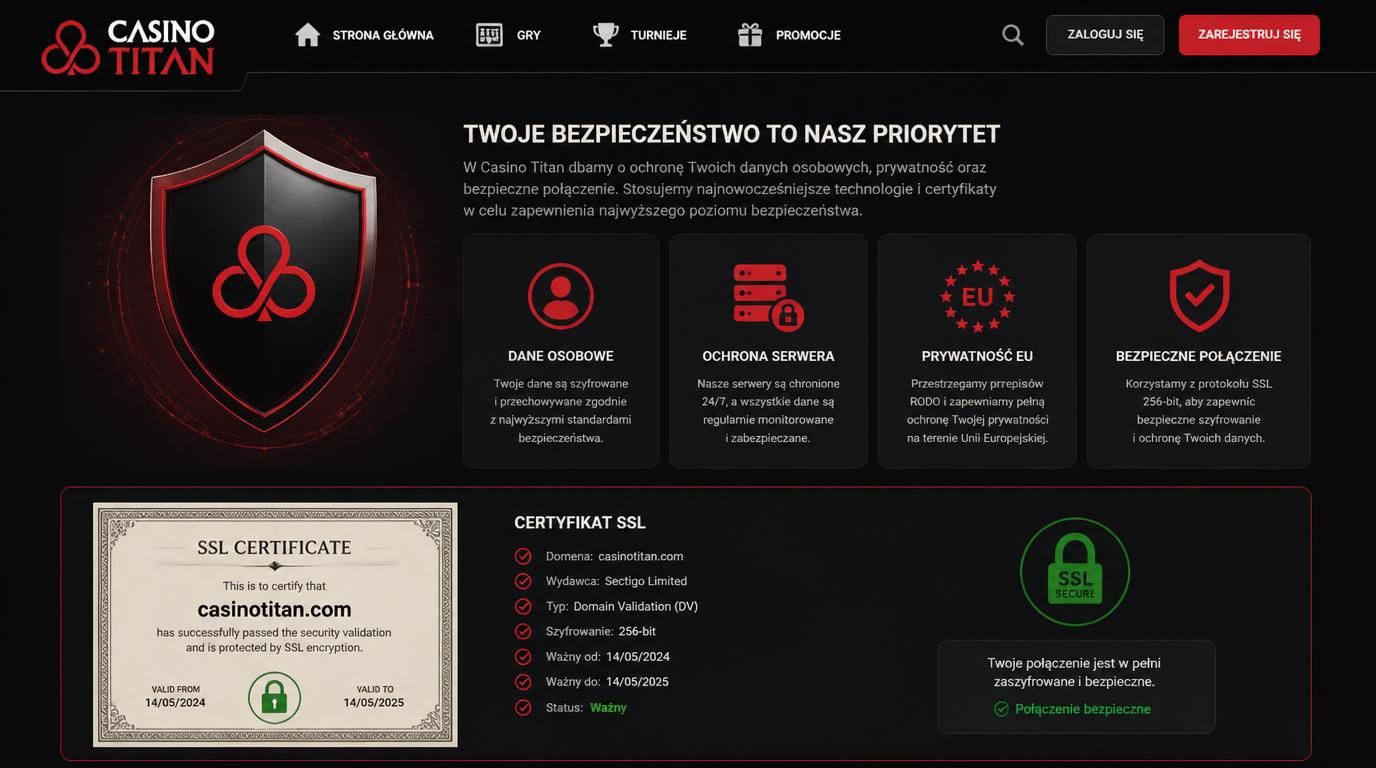 Ochrona danych w Titan Casino prywatność i bezpieczeństwo